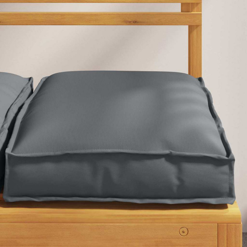 Poduszka 6 pcs Antracyt 40 x 40 x 8 cm Materiał Oxford
