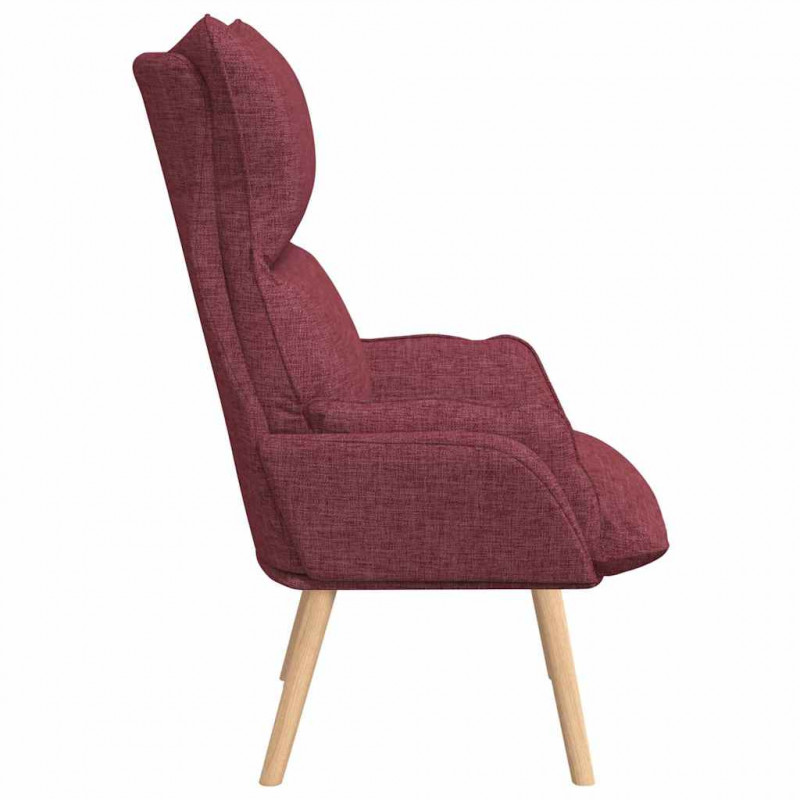 fotel Czerwone wino 69 x 74 x 93 cm Tkanina i sklejka