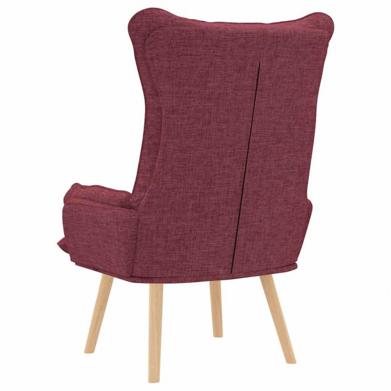 fotel Czerwone wino 69 x 74 x 93 cm Tkanina i sklejka