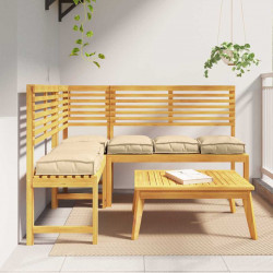 Poduszka 6 pcs Beżowy 40 x 40 x 8 cm Materiał Oxford