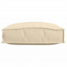 Poduszka 6 pcs Beżowy 40 x 40 x 8 cm Materiał Oxford
