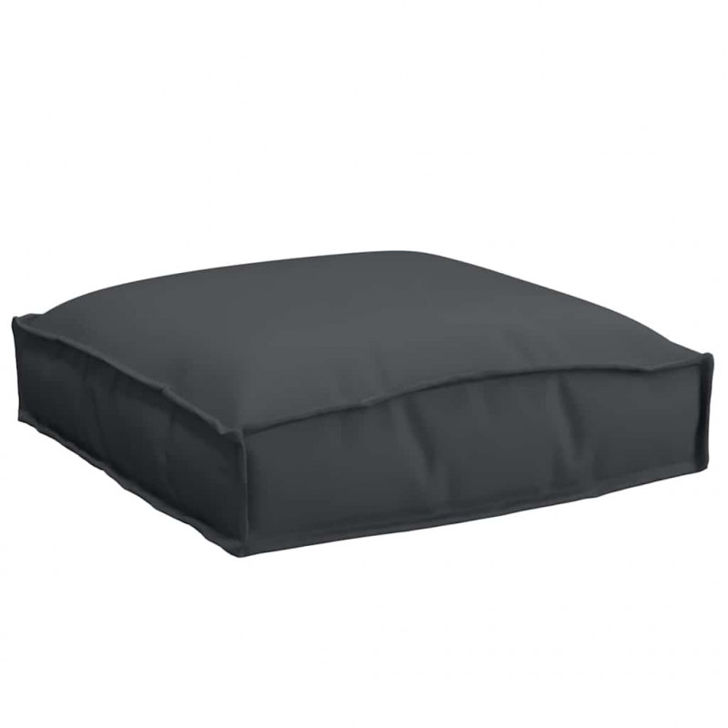 Poduszka 6 pcs Czarny 40 x 40 x 8 cm Materiał Oxford