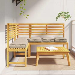 Poduszka 6 pcs Ciemnoszary 40 x 40 x 8 cm Materiał Oxford