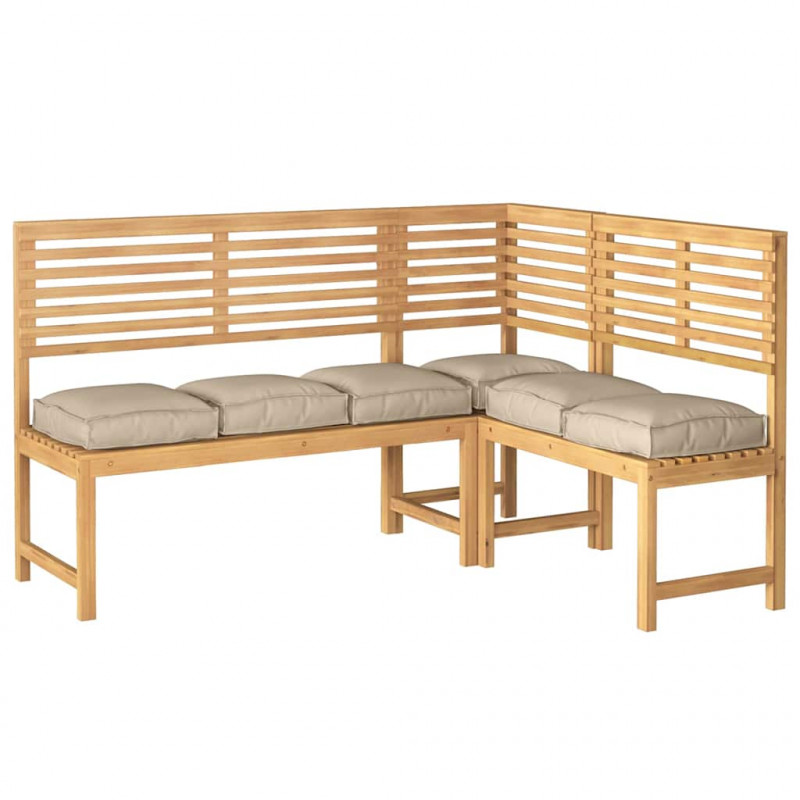 Poduszka 6 pcs Ciemnoszary 40 x 40 x 8 cm Materiał Oxford