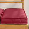Poduszka 6 pcs Czerwone wino 40 x 40 x 8 cm Materiał Oxford