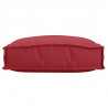 Poduszka 6 pcs Czerwone wino 40 x 40 x 8 cm Materiał Oxford