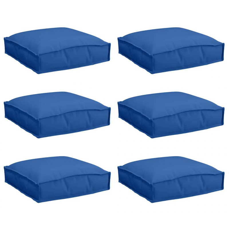 Poduszka 6 pcs Niebieski królewski 40 x 40 x 8 cm