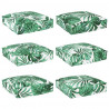 Poduszka Liść 6 pcs Wzór liścia 40 x 40 x 8 cm Materiał Oxford