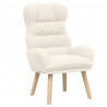 fotel Kremowy 69 x 74 x 93 cm Tkanina sherpa