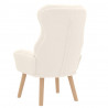 fotel Kremowy 69 x 74 x 93 cm Tkanina sherpa
