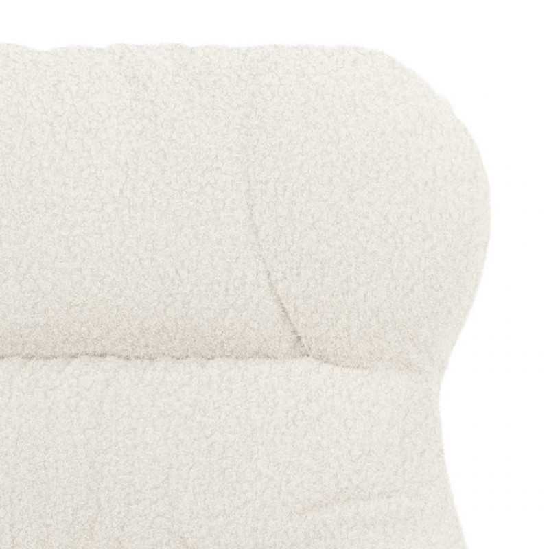 fotel Kremowy 69 x 74 x 93 cm Tkanina sherpa