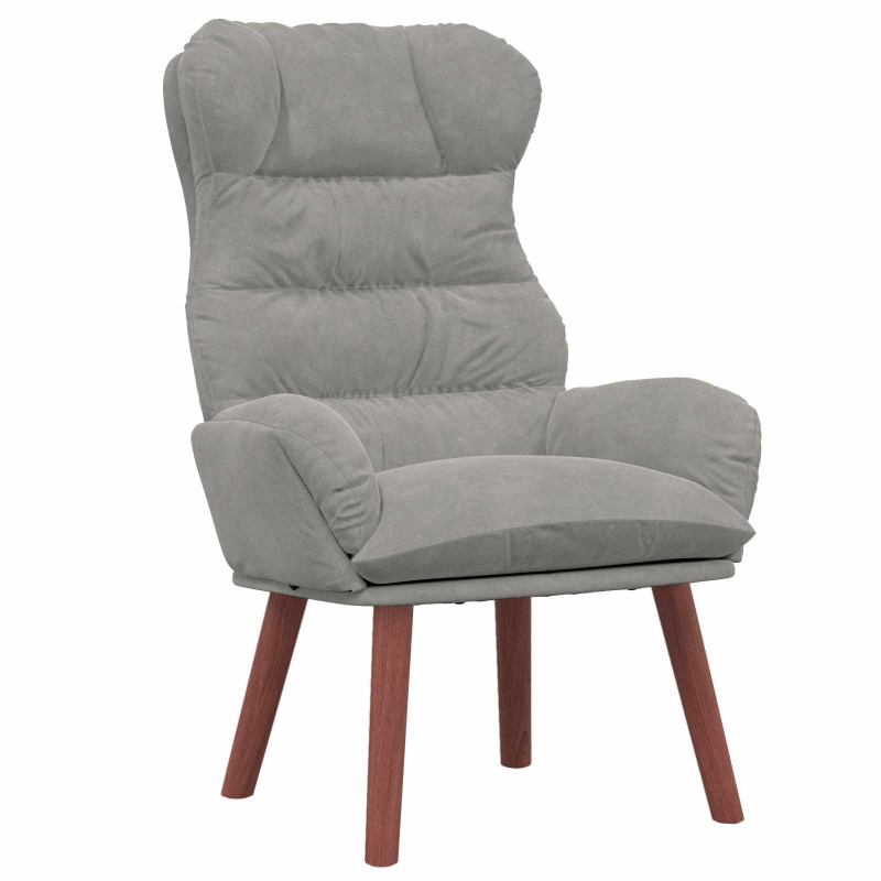 fotel Jasnoszary 69 x 74 x 93 cm Aksamit