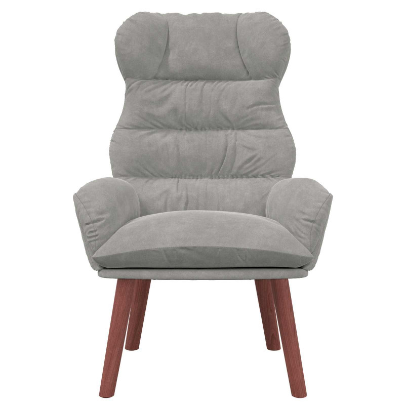 fotel Jasnoszary 69 x 74 x 93 cm Aksamit