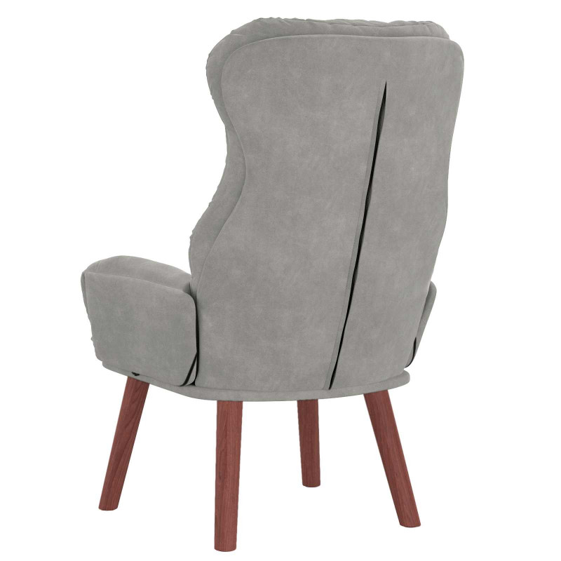 fotel Jasnoszary 69 x 74 x 93 cm Aksamit