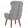 fotel Jasnoszary 69 x 74 x 93 cm Aksamit