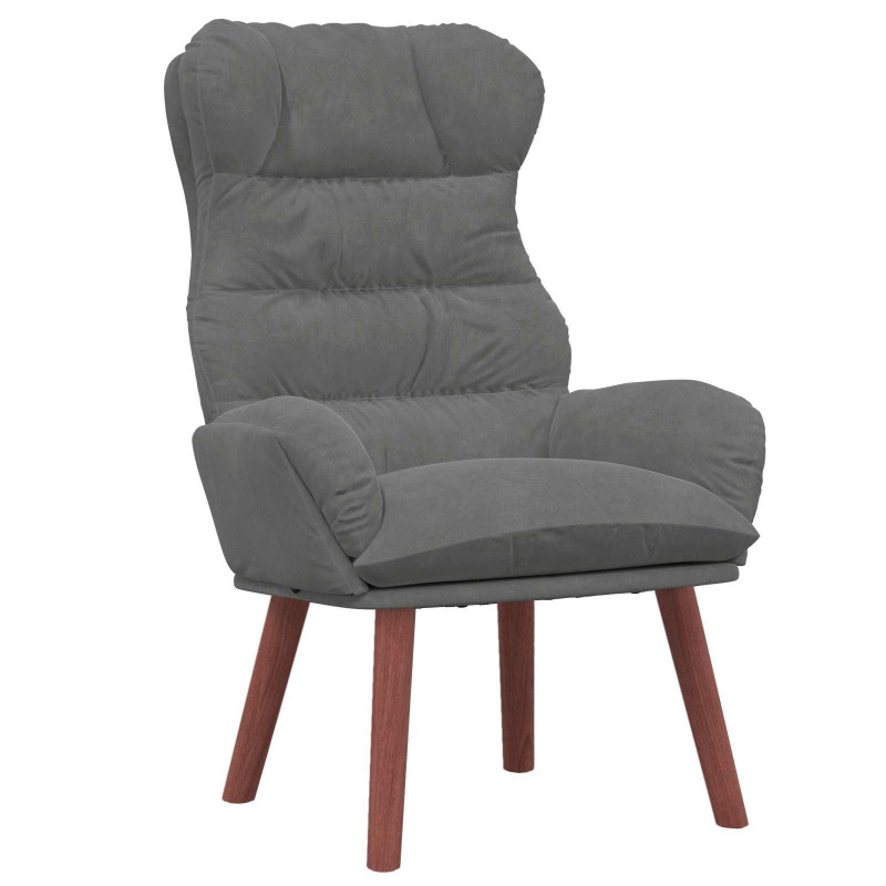 fotel Ciemnoszary 69 x 74 x 93 cm Aksamit
