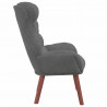fotel Ciemnoszary 69 x 74 x 93 cm Aksamit