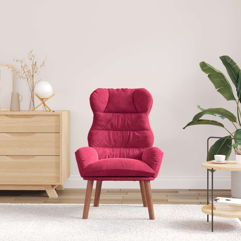 fotel Czerwone wino 69 x 74 x 93 cm Aksamit