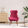 fotel Czerwone wino 69 x 74 x 93 cm Aksamit