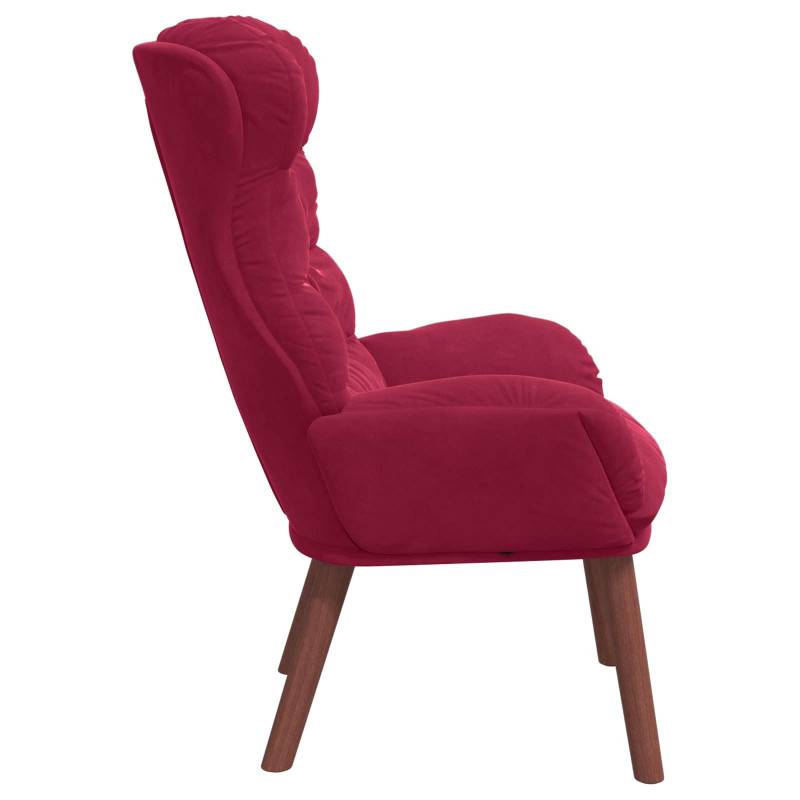 fotel Czerwone wino 69 x 74 x 93 cm Aksamit