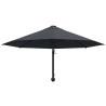 Parasol ścienny na metalowym słupku, 300 cm, antracytowy
