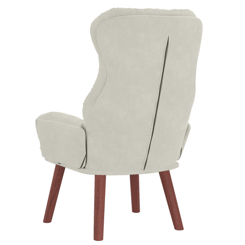 fotel Kremowy 69 x 74 x 93 cm Aksamit