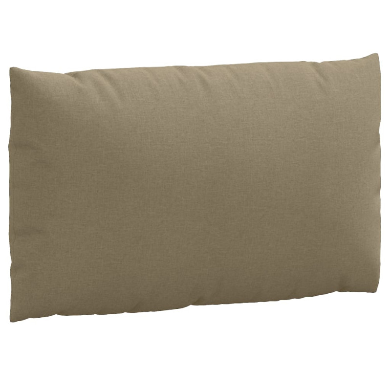 Poduszki na sofę z palet, 2 szt., taupe melanż, tkanina