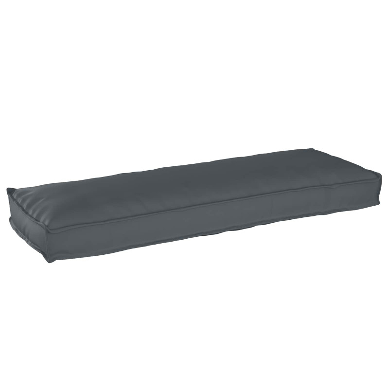 Poduszka Antracyt 120 x 40 x 8 cm Materiał Oxford
