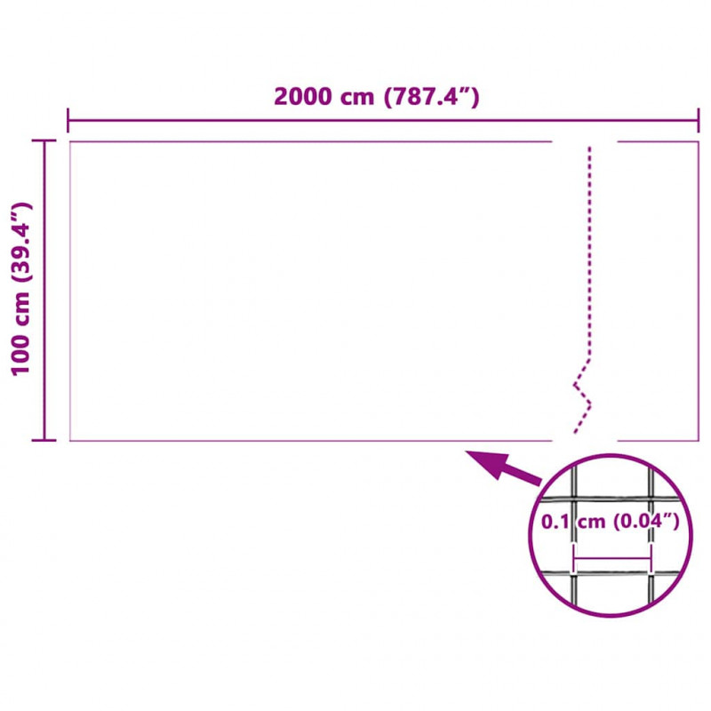 Siatka na owady Biały 100 x 2000 cm Włókno szklane