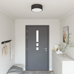 Lampa Sufitowa Z reflektorami Czarny 30 x 30 x 13,5 cm tkanina