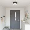 Lampa Sufitowa Z reflektorami Czarny 30 x 30 x 13,5 cm tkanina