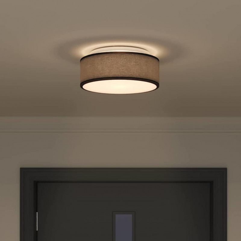 Lampa Sufitowa Z reflektorami Czarny 30 x 30 x 13,5 cm tkanina