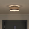Lampa Sufitowa Z reflektorami Czarny 30 x 30 x 13,5 cm tkanina