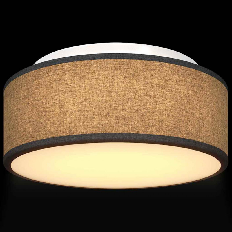 Lampa Sufitowa Z reflektorami Czarny 30 x 30 x 13,5 cm tkanina