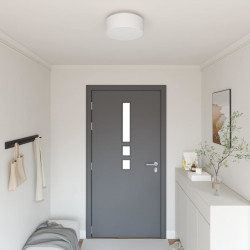 Lampa Sufitowa Z reflektorami Biały 30 x 30 x 13,5 cm tkanina