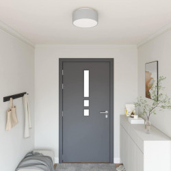 Lampa Sufitowa Z reflektorami Szary 30 x 30 x 13,5 cm tkanina