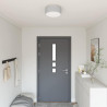 Lampa Sufitowa Z reflektorami Szary 30 x 30 x 13,5 cm tkanina