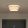 Lampa Sufitowa Z reflektorami Szary 30 x 30 x 13,5 cm tkanina