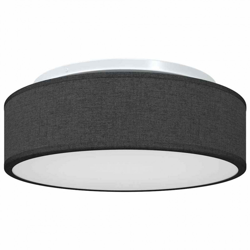 Lampa Sufitowa Z reflektorami Czarny 38 x 38 x 13,5 cm tkanina