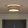 Lampa Sufitowa Z reflektorami Czarny 38 x 38 x 13,5 cm tkanina