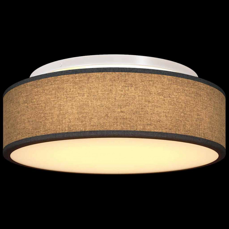 Lampa Sufitowa Z reflektorami Czarny 38 x 38 x 13,5 cm tkanina
