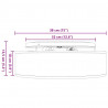 Lampa Sufitowa Z reflektorami Czarny 38 x 38 x 13,5 cm tkanina