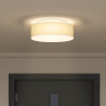 Lampa Sufitowa Z reflektorami Biały 38 x 38 x 13,5 cm tkanina