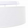Lampa Sufitowa Z reflektorami Biały 38 x 38 x 13,5 cm tkanina