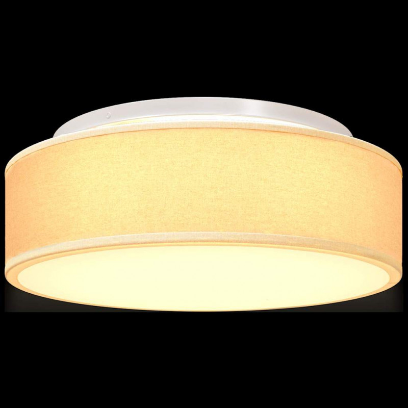 Lampa Sufitowa Z reflektorami Biały 38 x 38 x 13,5 cm tkanina