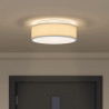 Lampa Sufitowa Z reflektorami Szary 38 x 38 x 13,5 cm tkanina