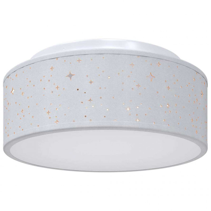 Lampa Sufitowa Z reflektorami Szary 30 x 30 x 13,5 cm tkanina