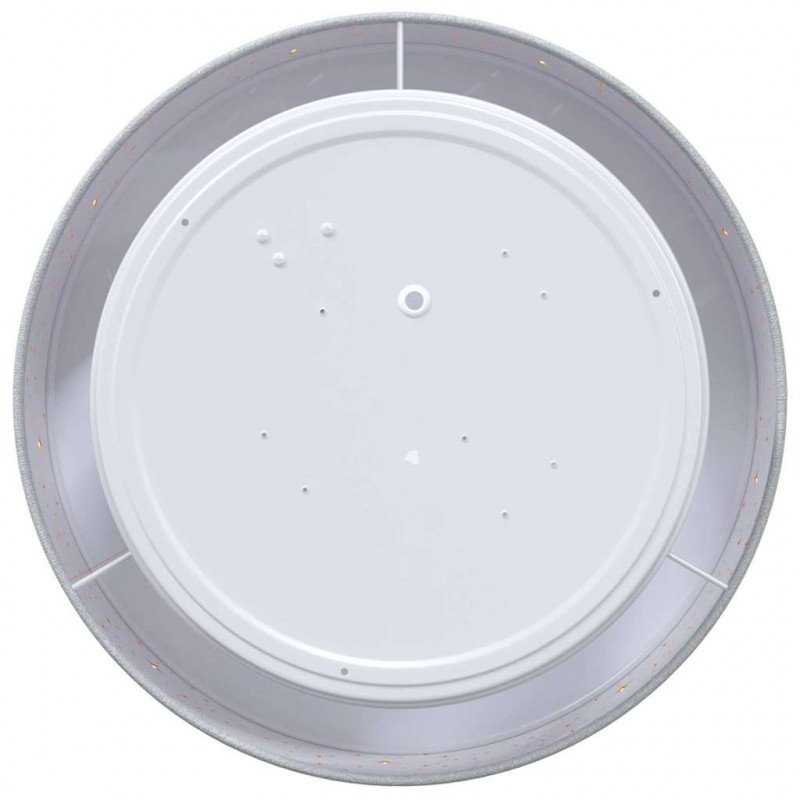Lampa Sufitowa Z reflektorami Szary 30 x 30 x 13,5 cm tkanina