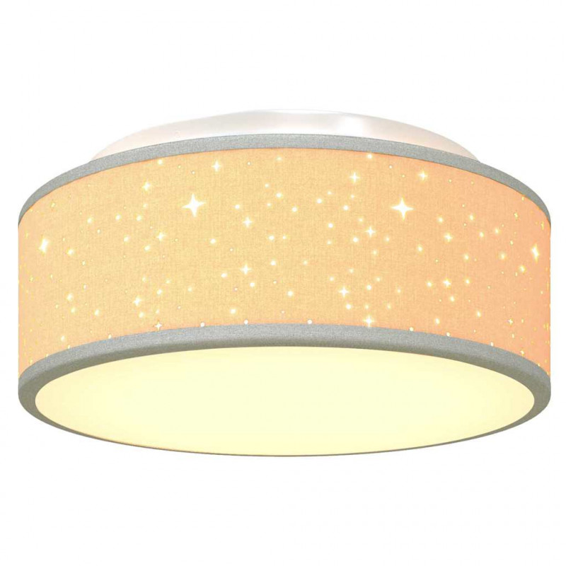 Lampa Sufitowa Z reflektorami Szary 30 x 30 x 13,5 cm tkanina