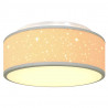 Lampa Sufitowa Z reflektorami Szary 30 x 30 x 13,5 cm tkanina